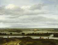 Anthonie Van Borssom - Panoramic Landscape near Rhenen with the Huis ter Lede